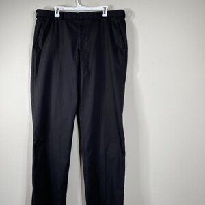 Van Heusen Dress Pants Men's 38 x 32 High Rise Black Office Business